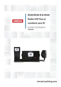 Notice SIMRAD RS40 Radio VHF / marine