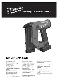 Notice MILWAUKEE M12 FCN18GS Agrafeuse