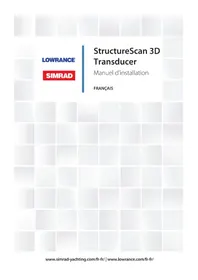 Notice SIMRAD STRUCTURESCAN 3D TRANSDUCER Détecteur de poissons