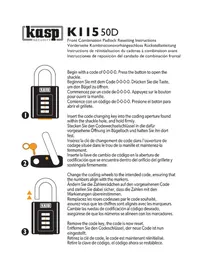 Notice Kasp K11550D Serrure