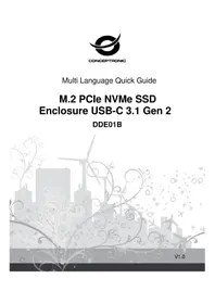 Notice CONCEPTRONIC DDE01B Disque dur externe