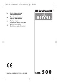 Notice EINHELL ERL 500 Lève-personne