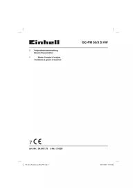 Notice EINHELL GC-PM 56/3 S HW Tondeuse à gazon