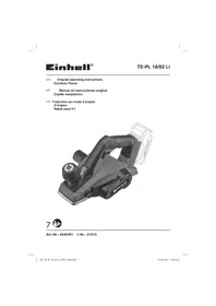 Notice EINHELL EXPERT TE-PL 18/82 LI Rabot