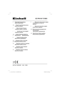Notice EINHELL GC-PM 46/1 S B&S Tondeuse à gazon