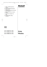 Notice EINHELL KRETA Barbecue