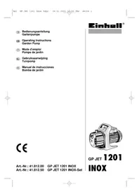 EINHELL GP JET 1201 INOX - Waterpomp