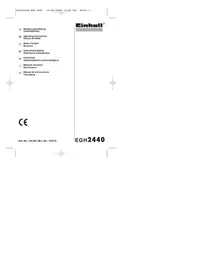 Notice EINHELL ROYAL EGH 2440 Hacheuse mécanique