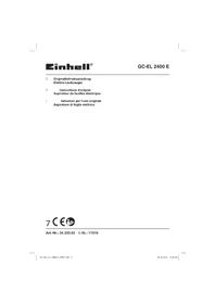 Notice EINHELL GC-EL 2400 E Souffleur