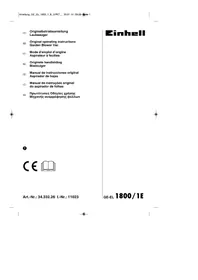Notice EINHELL GE-EL 1800/1 E Souffleur