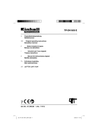 Notice EINHELL TP-DH 609 E Marteau