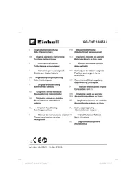 Notice EINHELL GC-CHT 18/45 LI Taille-haies