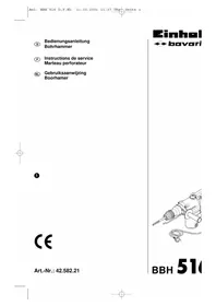 Notice EINHELL BBH 516 Marteau