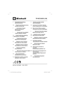 Notice EINHELL TP-HD 36/30 LI BL Marteau