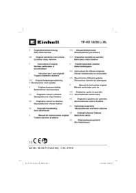 Notice EINHELL TP-HD 18/28 LI BL Marteau