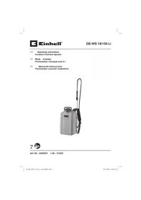 Notice EINHELL GE-WS 18/150 LI Jet de peinture