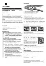 Notice Toolcraft PZ-507 Outil à main