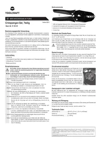 Notice Toolcraft PZ-505 Tondeuse