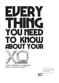 Notice XO XOP36SC Basket