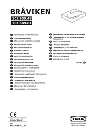 Notice IKEA BRÅVIKEN 301.955.48 Lavabo