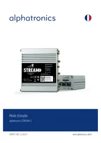 Notice Alphatronics STREAM 2 Routeur