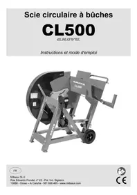 Notice Anova CL500 Scie