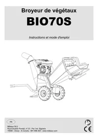 Notice Anova BIO70S Hacheuse mécanique