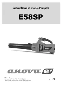Notice Anova E58SP Souffleur