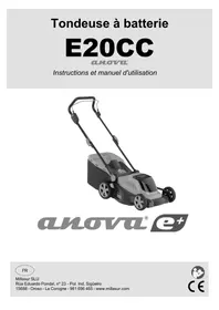 Notice Anova E20CC Tondeuse à gazon