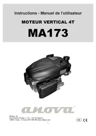 Notice Anova MA173 Tondeuse à gazon