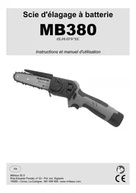 Notice Anova MB380 Scie