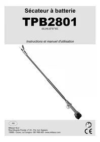 Notice Anova TPB2801 Taille-haies