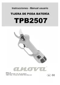 Notice Anova TPB2507 Taille-haies