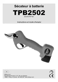 Notice Anova TPB2502 Paire de ciseaux