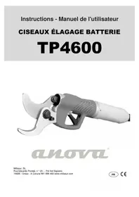 Notice Anova TPB4600 Paire de ciseaux