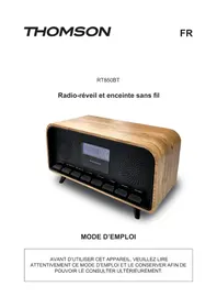 Notice THOMSON RT850BT Radio-réveil