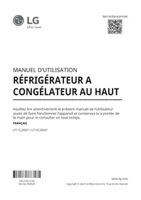 Notice LG LT13C2000V Congélateur
