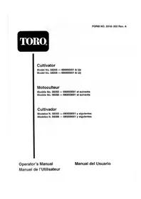 TORO 58355 - Cultivateur