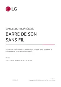 Notice LG S55TR Barre de son