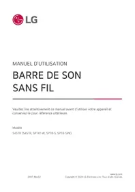 Notice LG S45TR Barre de son