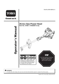 Notice TORO 51948 Coupe-herbe