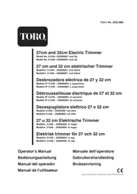 Notice TORO 51348 Coupe-herbe