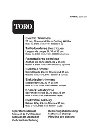 Notice TORO 51249 Coupe-herbe