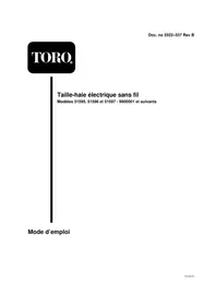 Notice TORO 51595 Coupe-herbe
