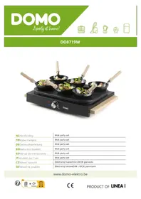 Notice DOMO DO8719W Appareil à fondue, raclette et wok