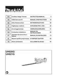 Notice MAKITA UH020G Taille-haies