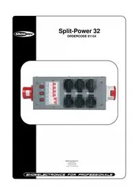 Notice Showtec SPLIT-POWER 32 Prise murale