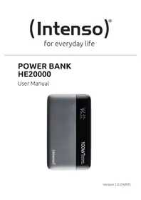 Notice INTENSO HE20000 Batterie portable