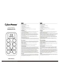 Notice CyberPower P0820SUF0-FR Prise murale