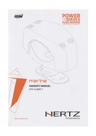 Notice Hertz MARINE HTX CLAMP.1 Plaque de grill